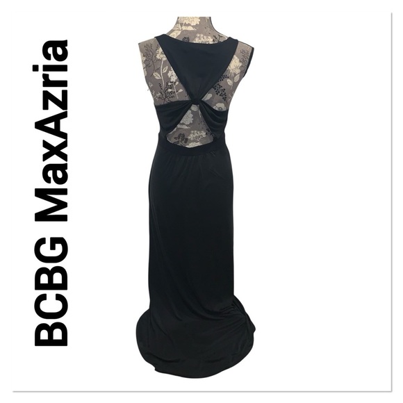 BCBG MaxAzria Black Twist Back Sleeveless Maxi Dress size small Y2K - www.disolcolor.com BCBG MaxAzria Black Twist Back Sleeveless Maxi Dress size small Y2K - www.disolcolor.com